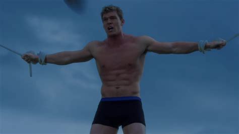 Auscaps Alan Ritchson Shirtless In Blue Mountain State Superstition