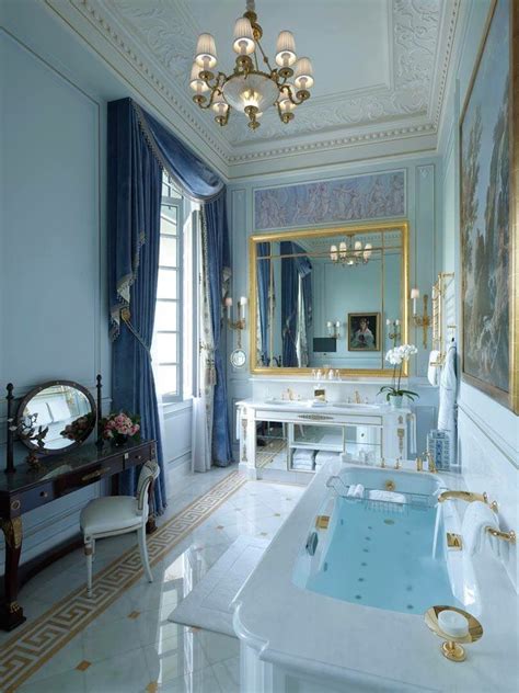 Gorgeous French Style Bathroom At Shangri La Hotel Paris Luxury