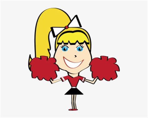 Free Download Red Cheerleader Clipart Cheerleading Red And Black