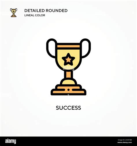 Success Vector Icon Modern Vector Illustration Concepts Easy To Edit