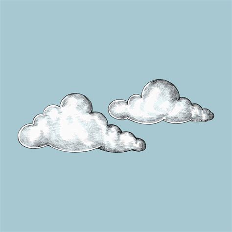 Hand Drawn Clouds Illustration Download Free Vectors Clipart