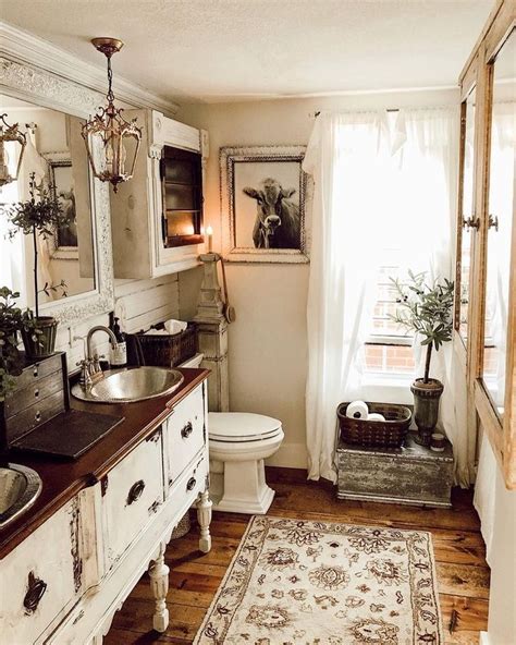 30 Country Style Bathroom Ideas