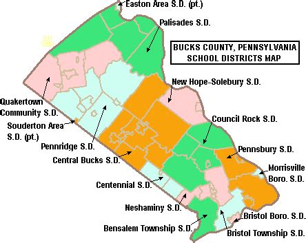 There are 2572 active homes for sale in bucks county, pa, which spend an average of 51 days on the market. File:Map of Bucks County Pennsylvania School Districts.png ...