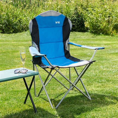 Discover the best camping chairs of 2021. Folding Camping Chair Luxury Padded Heavy Duty High Back ...