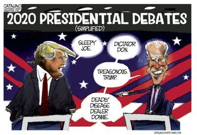 digital files easy to edit with vector file easy to use for presentation or. Cartoon: Presidential debate | Winchester Star ...