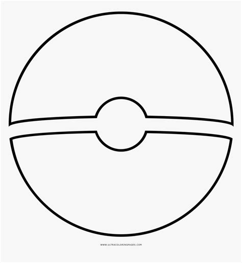 Pokeball Coloring Page Two Halves Of A Circle Hd Png Download Kindpng
