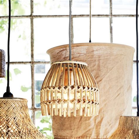 Bamboo pendant lightshade extra large grace glory home. natural bamboo ceiling light by the little house shop ...