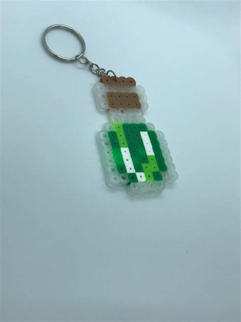 Minecraft Potion Perler Bead Keychain Etsy