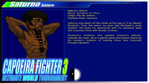 Capoeira Fighter 3 Ultimate World Tournament Saturno Youtube