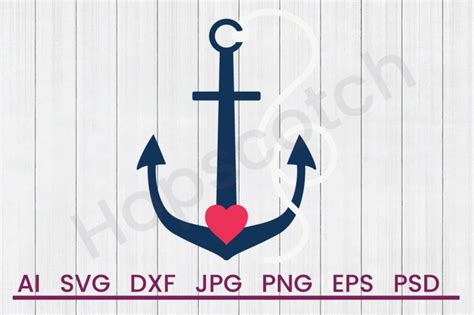 Nautical Anchor Svg File Dxf File By Hopscotch Designs Thehungryjpeg
