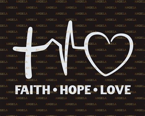 Faith Hope Love Svg Cross Svg Jesus Svg Heart Svg Etsy