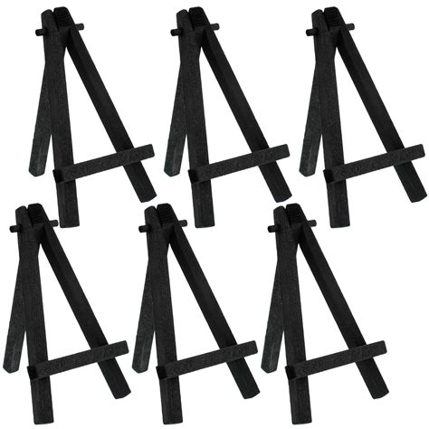 Us Art Supply 8 High Small Black Wood Display Easel Pack Of 6 A