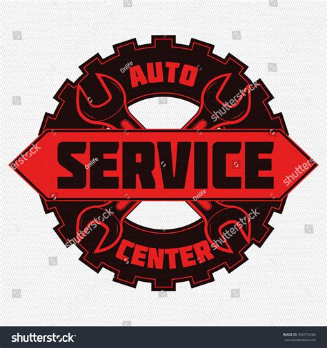 Vintage Mechanic Auto Service Repair Label Stock Illustration 356773280