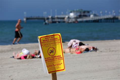 After Sewage Leak Beaches In Long Beach Remain Closed La Times
