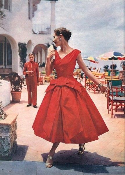 Brigitte Bardot Red Cocktail Dress S Fashion Vintage Dresses