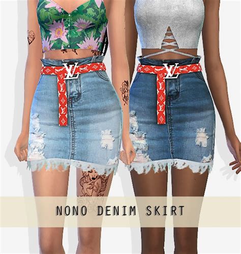 Nono Denim Skirt At Grafity Cc Sims 4 Updates