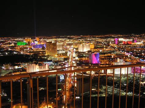 Aerial View Of Las Vegas At Night From The Top Of The Stra Flickr