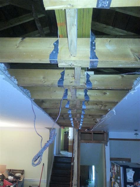 Framing Can You Place A Support Header In The Ceiling Home
