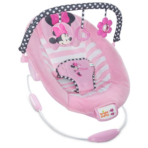 Disney Baby Minnie Mouse Blushing Bows Bouncer Pink Minnie Mouse