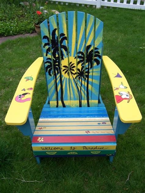 Hand Painted Margaritaville Adirondack Chair By Callahancfoose