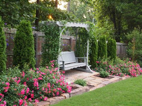 Arborvitae Landscaping Ideas Garden Swing Backyard Landscaping