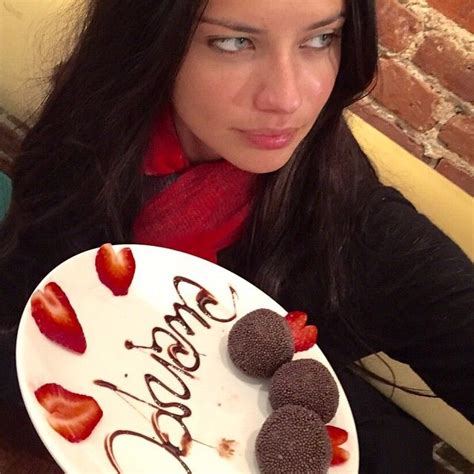 101 Times Celebrities Posted Makeup Free Selfies Adriana Lima
