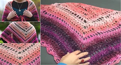 Easy Summer Crochet Shawl Free Pattern Video Tutorial Diy Smartly