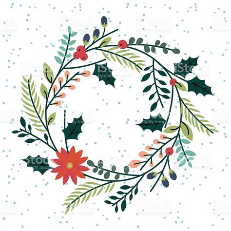 Christmas Wreath Doodle Png Materials Used Pen Jenwiles
