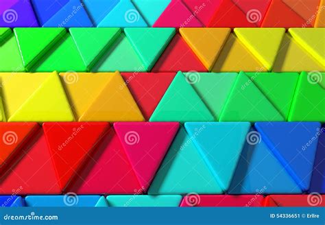 Colored Triangles Stock Illustration Illustration Of Texture 54336651