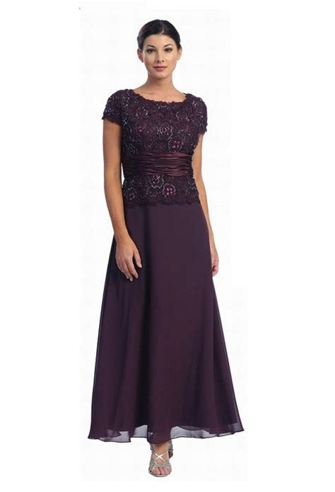 Dark Purple Eggplant Plus Size Mother Of The Bride Dresses With Short