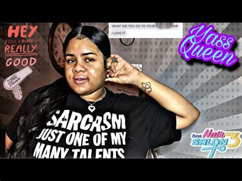 Middle part ponytail with edges. DOING A MIDDLE PART PONYTAIL! ️ - YouTube