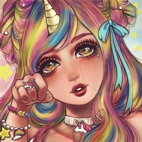 Pin By Pinkie Hayley On Unicorns Creepy Cute Cool Art Beautiful Art