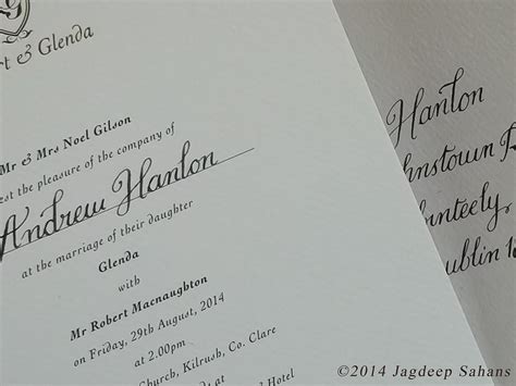 List both names on the. Calligraphy for Weddings. on Behance