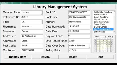 How To Create A Library Management System In Excel Full Tutorial