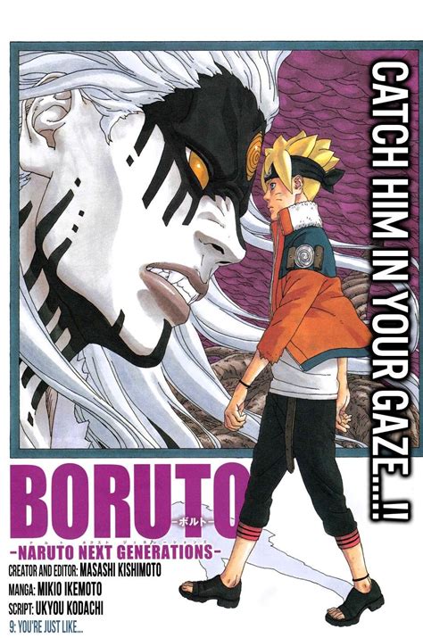 Boruto adalah putra uzumaki naruto, hokage ketujuh yang begitu dihormati karena jasanya dalam menyelamatkan dunia dan menjadi tokoh pahlawan legenda di generasi baru. DISC Boruto Chapter 9 : manga