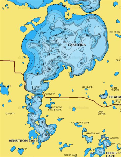 North And South Lida Lakes Minnesota Northland Fishing Tackle