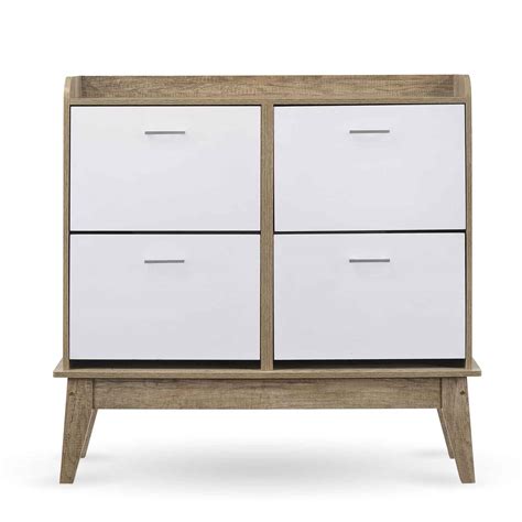 It has got drawers and shelves and it keeps your shoes protect in one place. Sonja Large Shoe Cabinet with 4 Components Drawer Storage ...