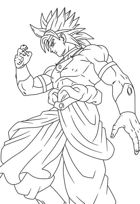 Broly, was the first film in the dragon ball franchise to be produced under the super chronology. Broly .:Lineart 57:. by PrinzVegeta on DeviantArt
