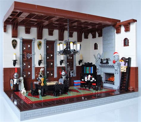 Knights Hall Lego Room Castle Rooms Lego Castle