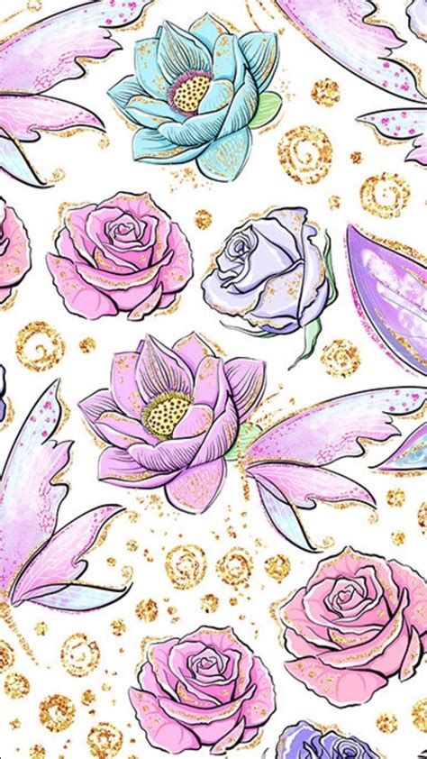 Pinterest Enchantedinpink Vintage Flowers Wallpaper Fairy