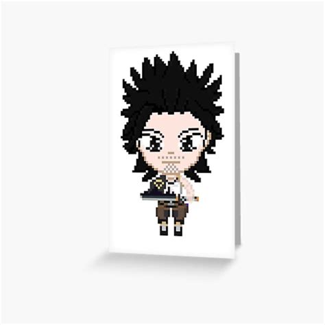 Black Clover Yami Sukehiro Pixel Art Greeting Card For Sale By