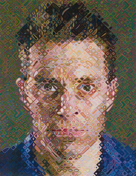 His art focuses on portraits of himself and his family and friends, often produced at a very large . Chuck Close - Ça j'aime bien