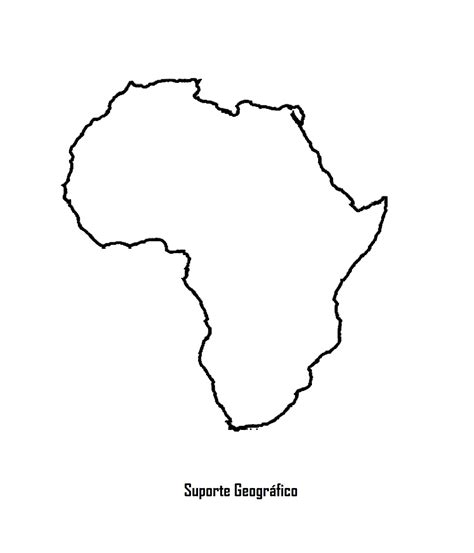 Mapa Da Africa Em Branco