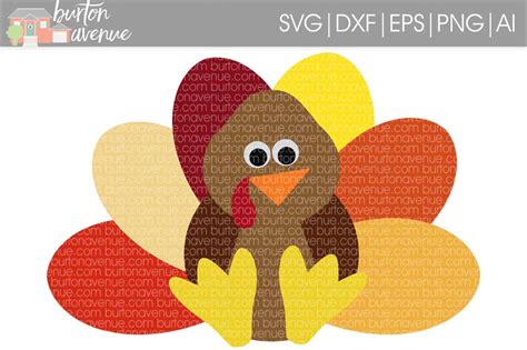 Turkey Cut File Thanksgiving Svg Dxf Eps Ai Png 35750 Svgs