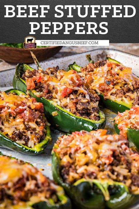 beef stuffed poblano bake stuffed peppers beef stuffed peppers dinner with ground beef