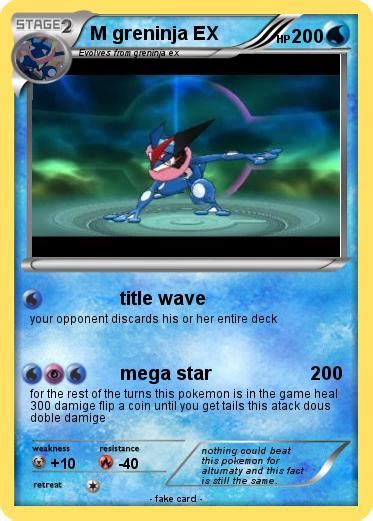 172 x 176 png pixel. Pokémon M greninja EX 35 35 - title wave - My Pokemon Card