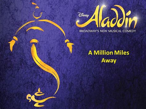 Aladdin A Million Miles Away Karaoke Youtube
