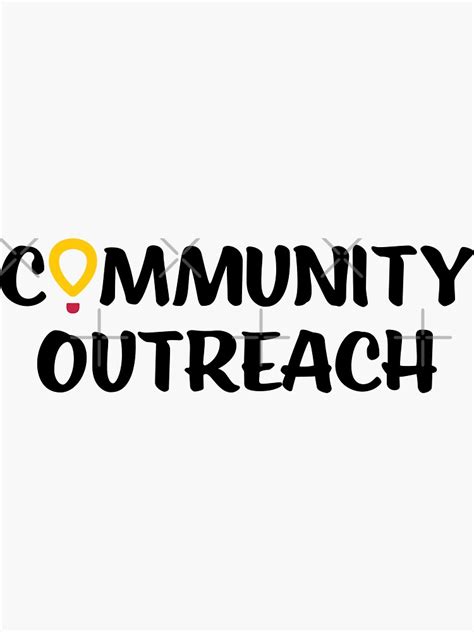 Community Outreach Committee Sticker For Sale By Saudm Redbubble