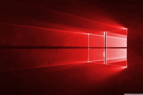 Windows 10 Red In 4k Ultra Hd Desktop Background Wallpaper