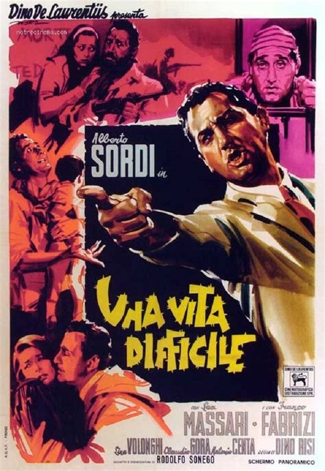 1962 Une Vie Difficile Affiche De Film Affiche Cinéma Film Movie